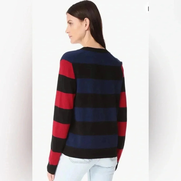 Equipment Black and Red Striped Sweater - Picture 12 of 12